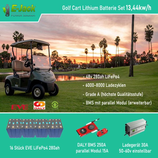 E-Jack Golf Cart Batterie Set